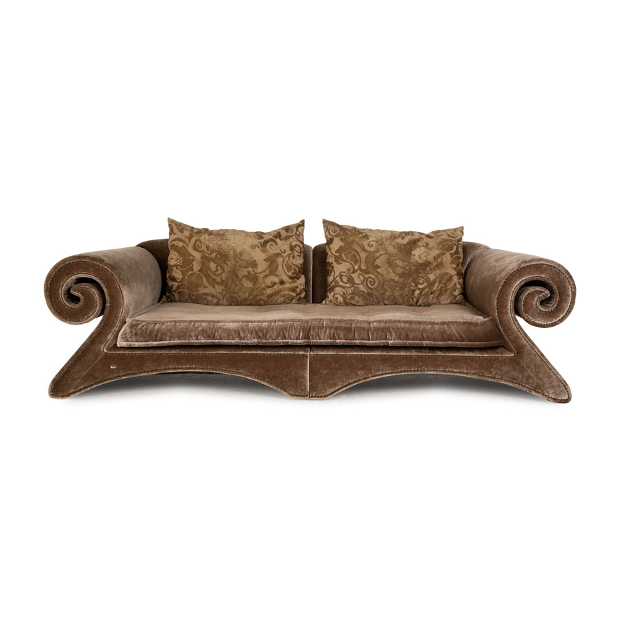 Bretz Mammut fabric three-seater brown sofa couch