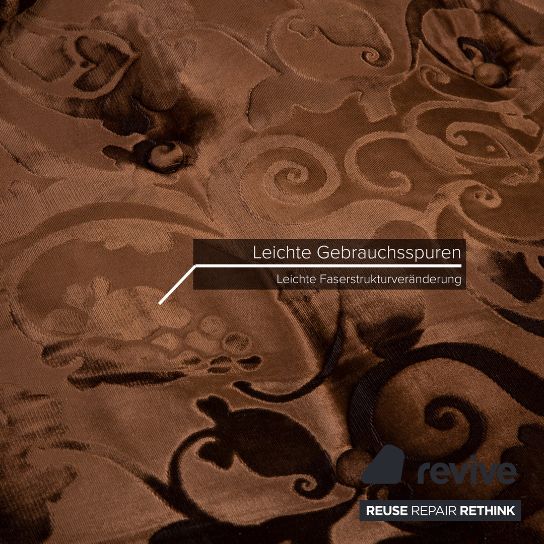 Bretz Mammut fabric sofa brown four-seater velvet