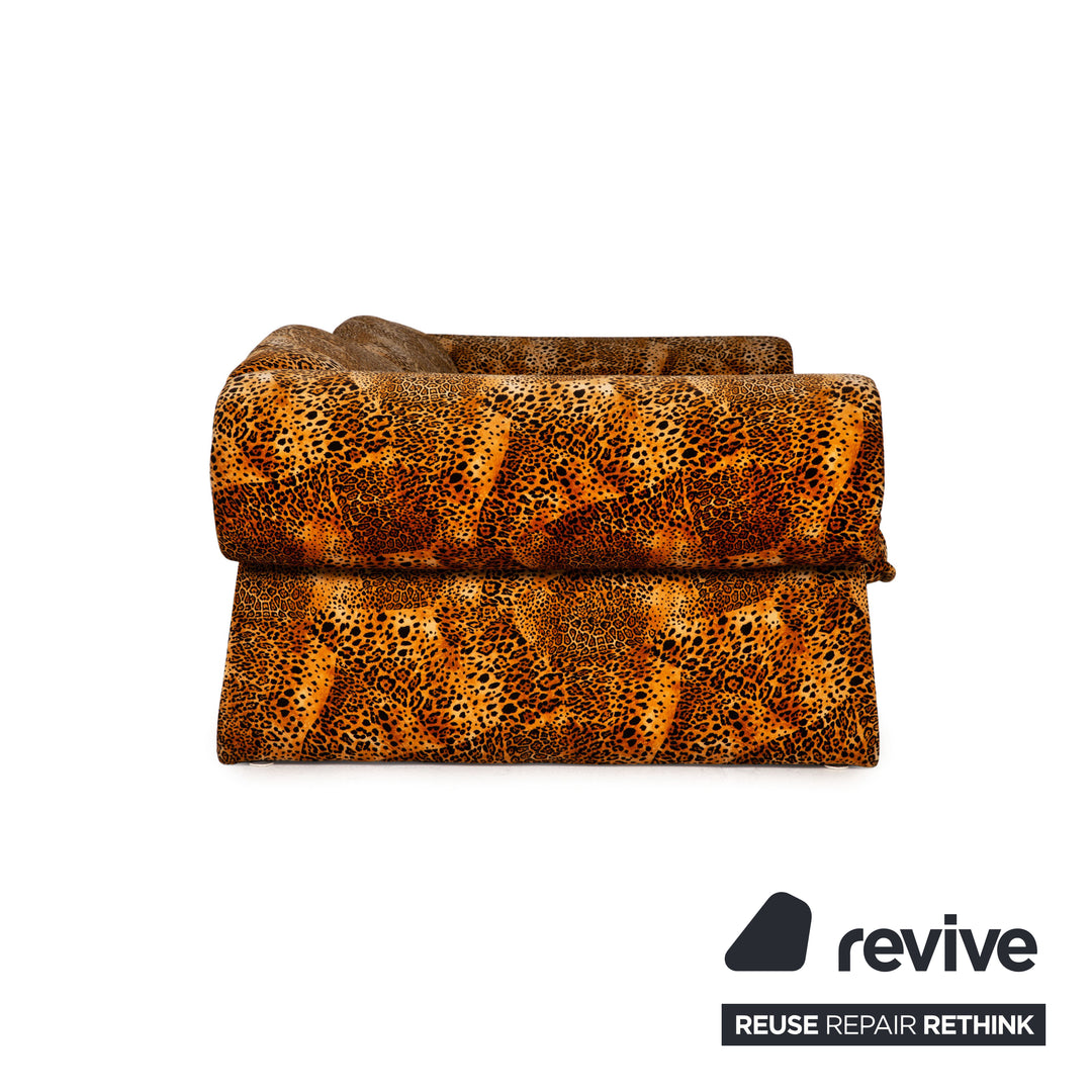 Bretz Mammut Stoff Sofa Orange Dreisitzer Couch