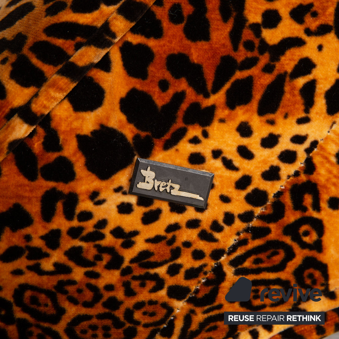 Bretz Mammut Stoff Sofa Orange Dreisitzer Couch