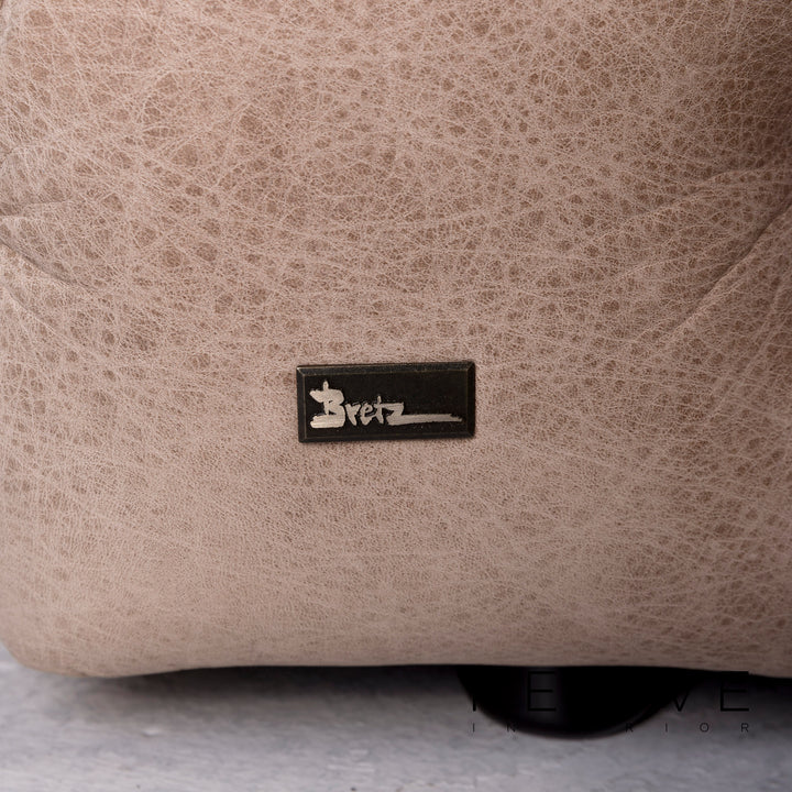 Bretz Marilyn leather sofa brown three-seater captioning rhinestones pompous couch #10841