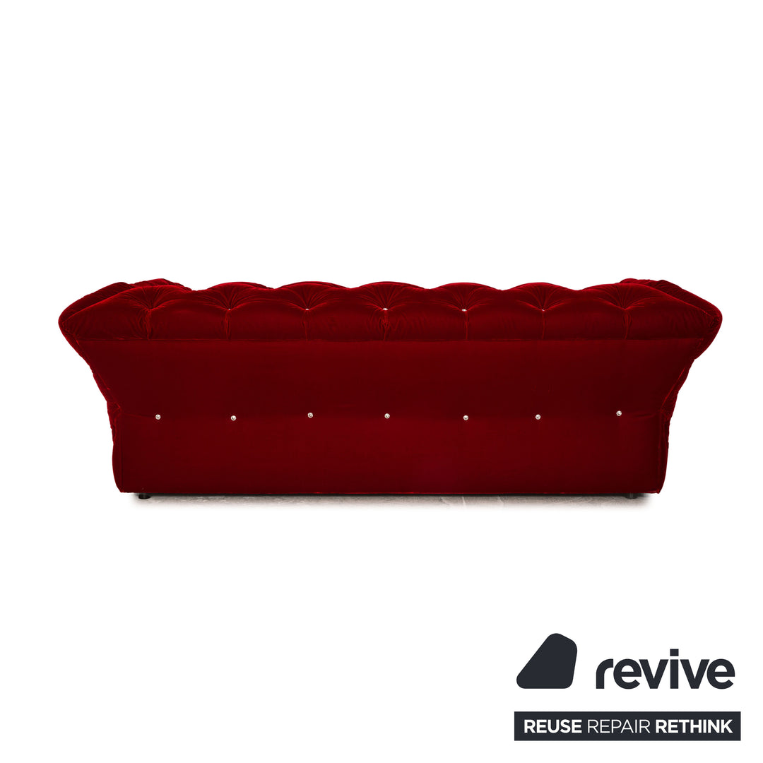Bretz Marilyn fabric sofa set red three-seater stool couch