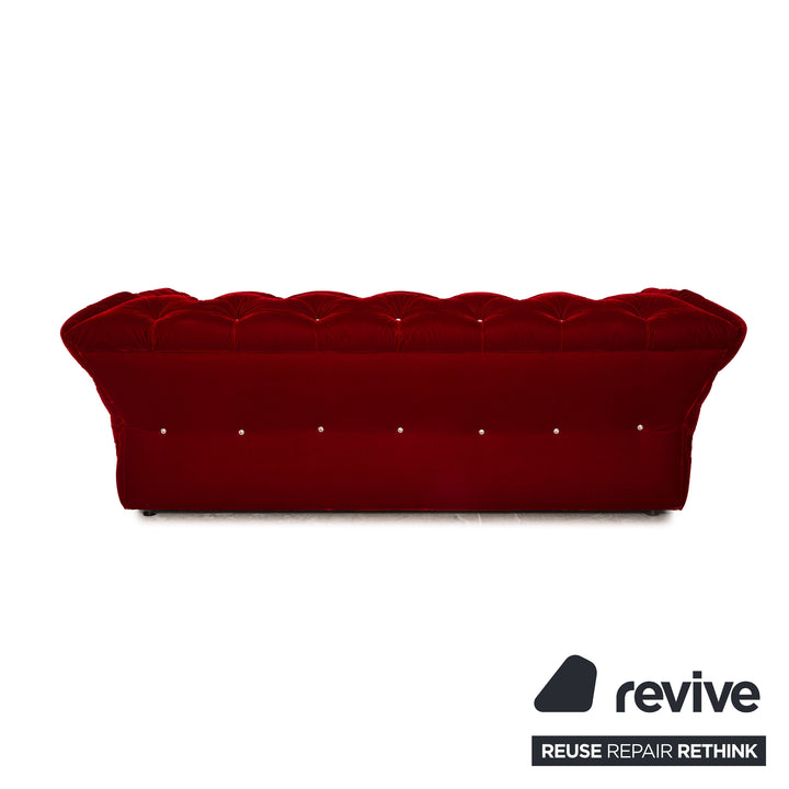 Bretz Marilyn fabric sofa set red three-seater stool couch