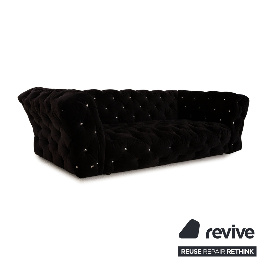 Bretz Marilyn fabric sofa set black four-seater two-seater couch