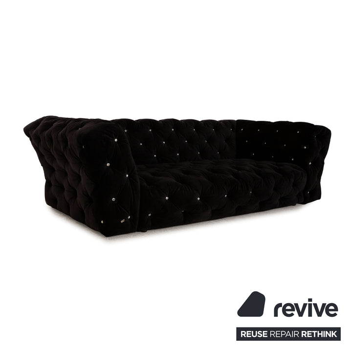 Bretz Marilyn fabric sofa set black four-seater two-seater couch