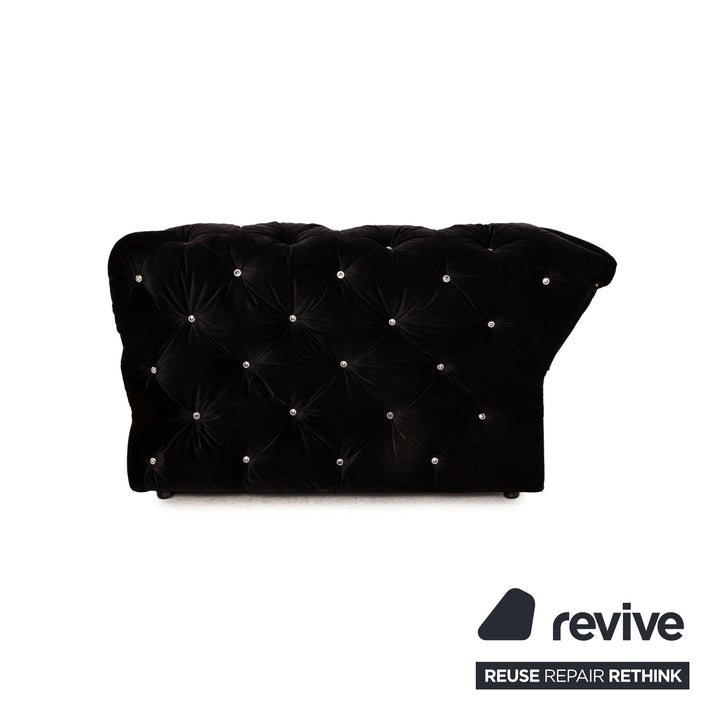 Bretz Marilyn fabric sofa set black four-seater two-seater couch