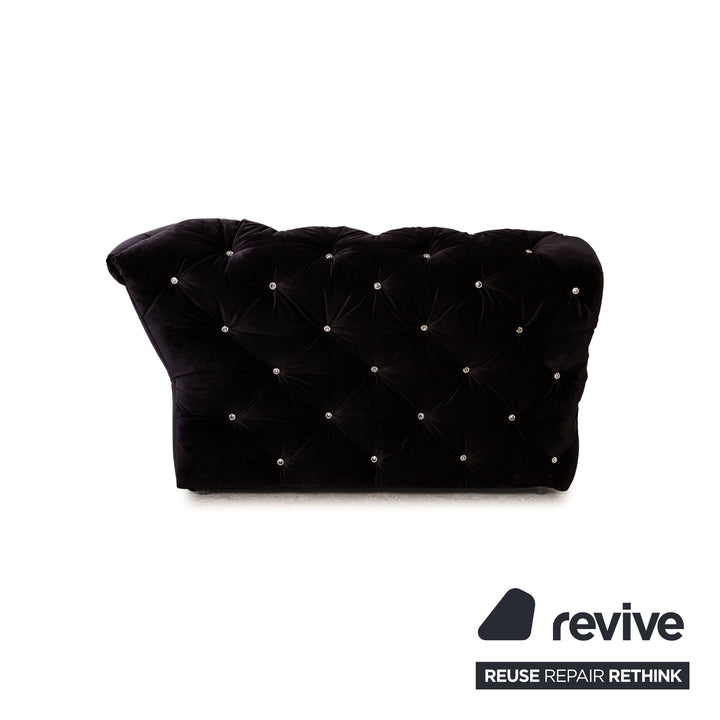 Bretz Marilyn fabric sofa set black four-seater two-seater couch