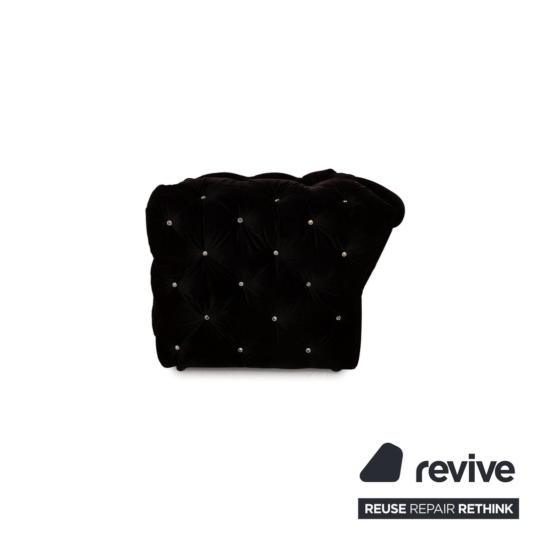 Bretz Marilyn fabric sofa set black four-seater two-seater couch