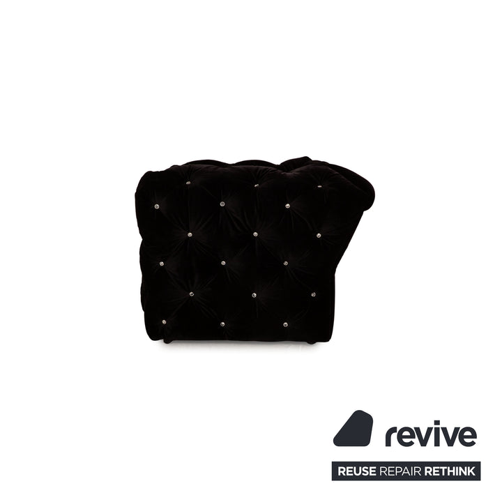 Bretz Marilyn fabric sofa set black four-seater two-seater couch