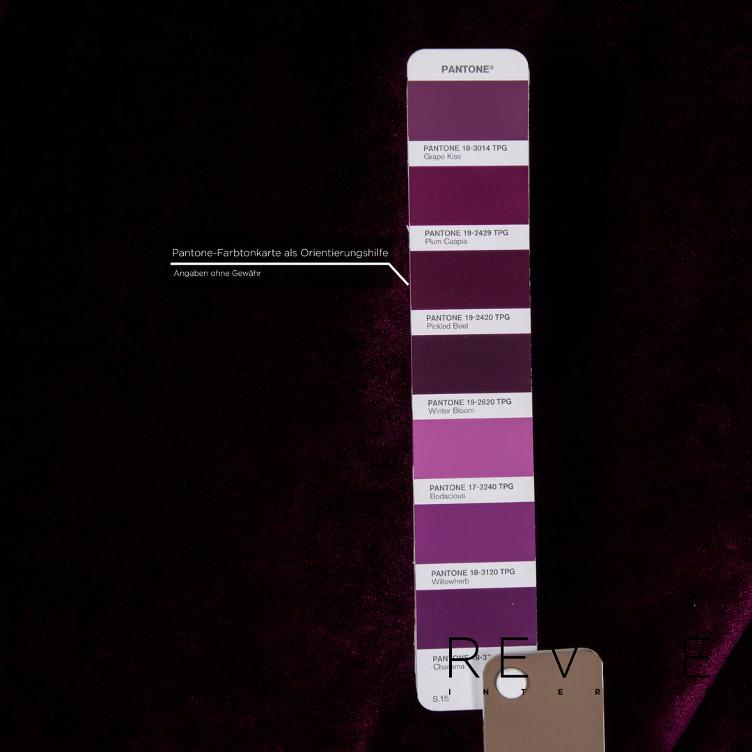 Bretz Matilda Velvet Fabric Corner Sofa Purple Patterned Sofa Couch #13482