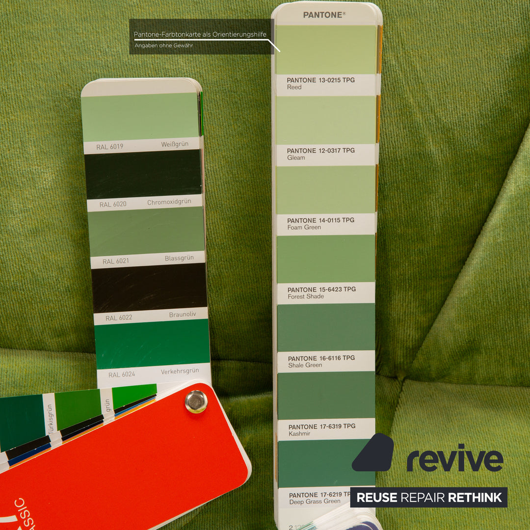 Bretz Matilda Fabric Corner Sofa Blue Green Sofa Couch Display Piece