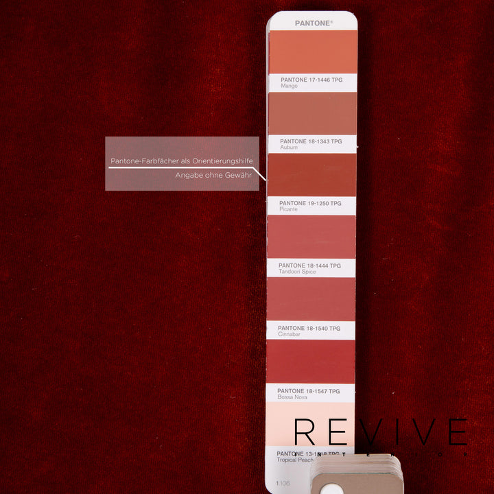 Bretz Matilda Fabric Corner Sofa incl. Stool Orange Red Pattern Sofa Couch #15300