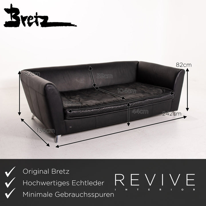 Bretz Monster leather sofa three-seater couch #14984