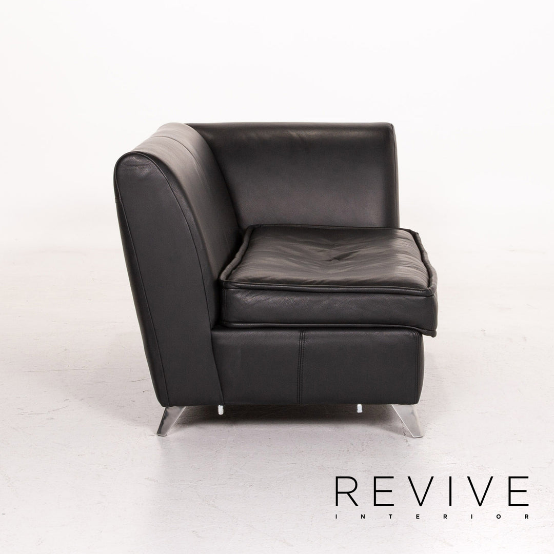 Bretz Monster Leather Sofa Chaise Longue Black Two Seater Couch #14821