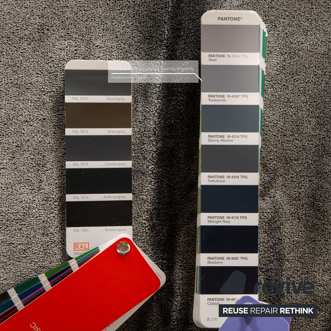 Bretz Monster Fabric Three Seater Silver Sofa Couch