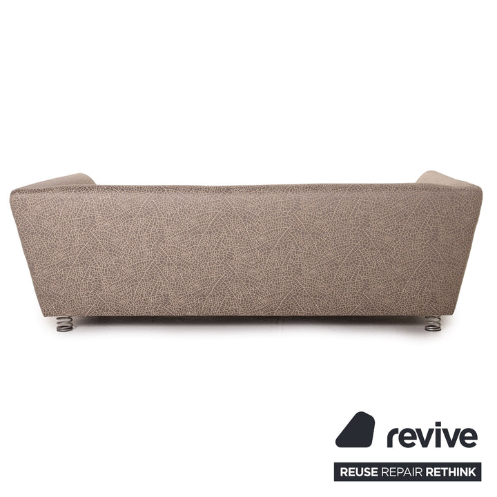 Bretz Monster fabric sofa grey-beige three-seater couch
