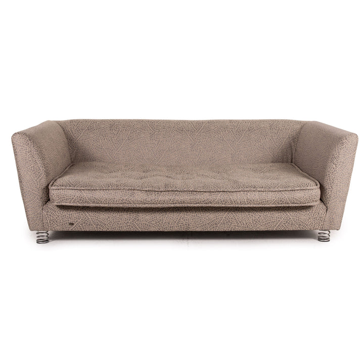 Bretz Monster fabric sofa grey-beige three-seater couch