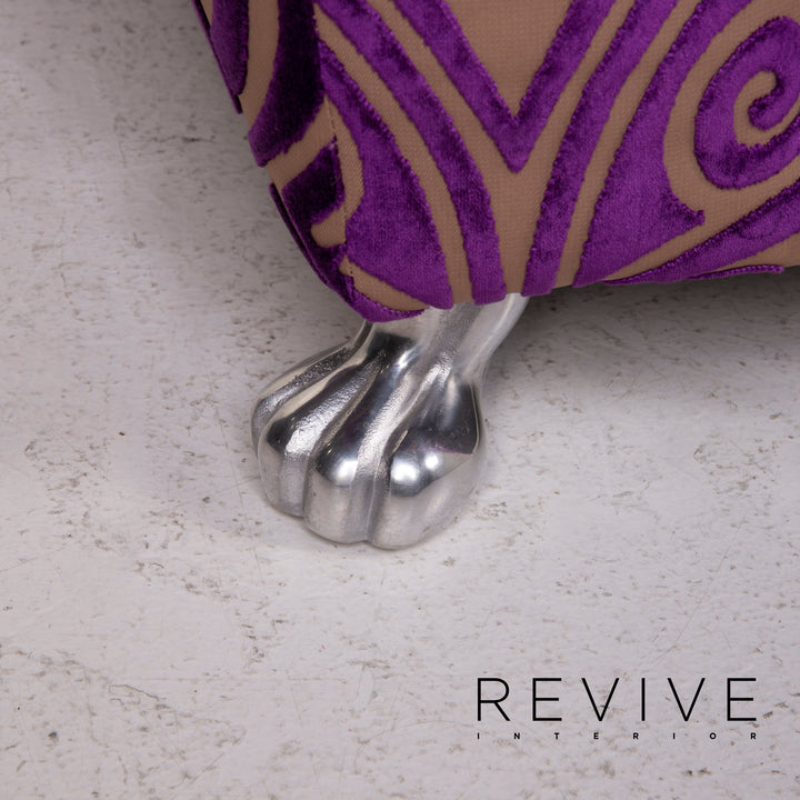 Bretz Monster Fabric Sofa Purple Three Seater #15146