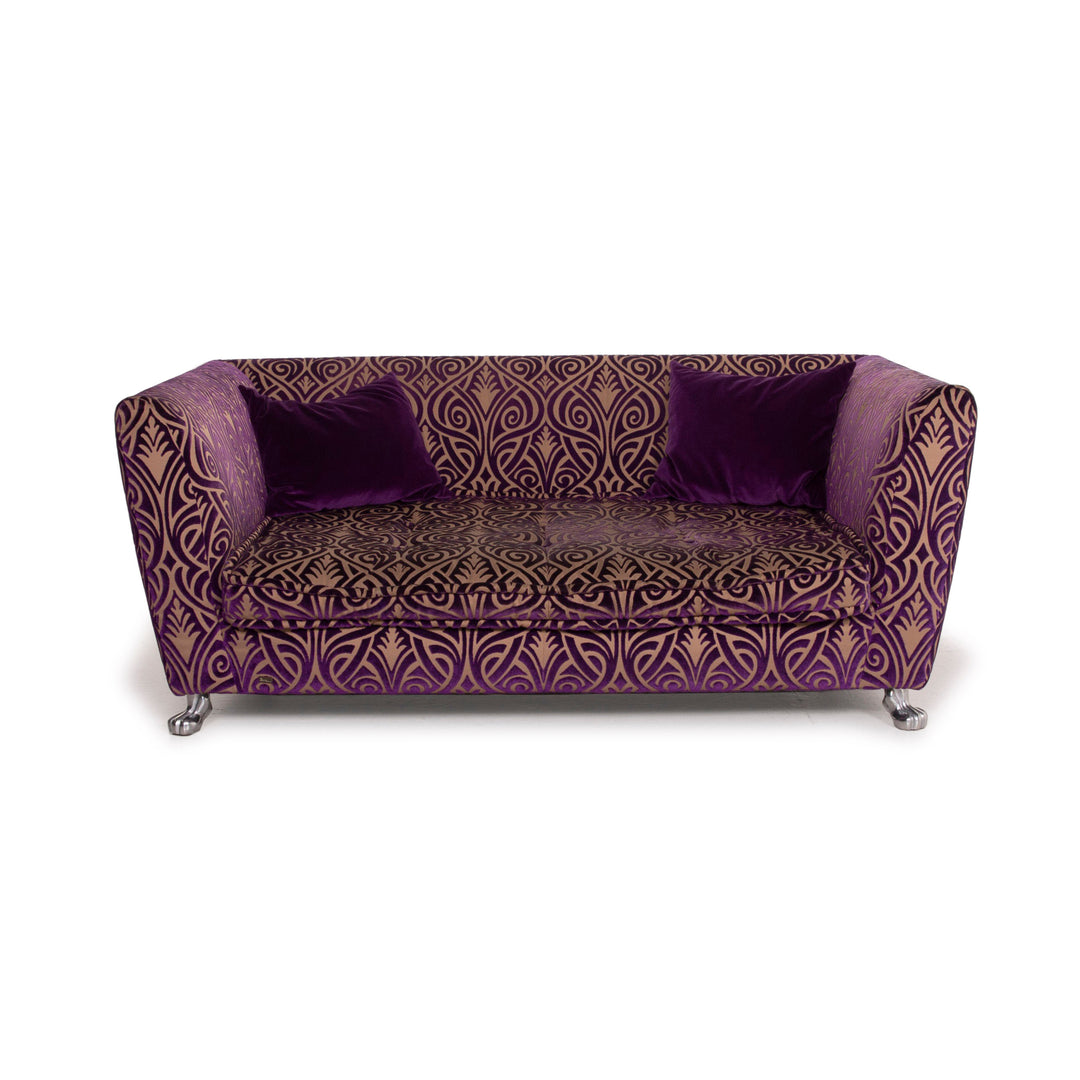 Bretz Monster Fabric Sofa Purple Three Seater #15146