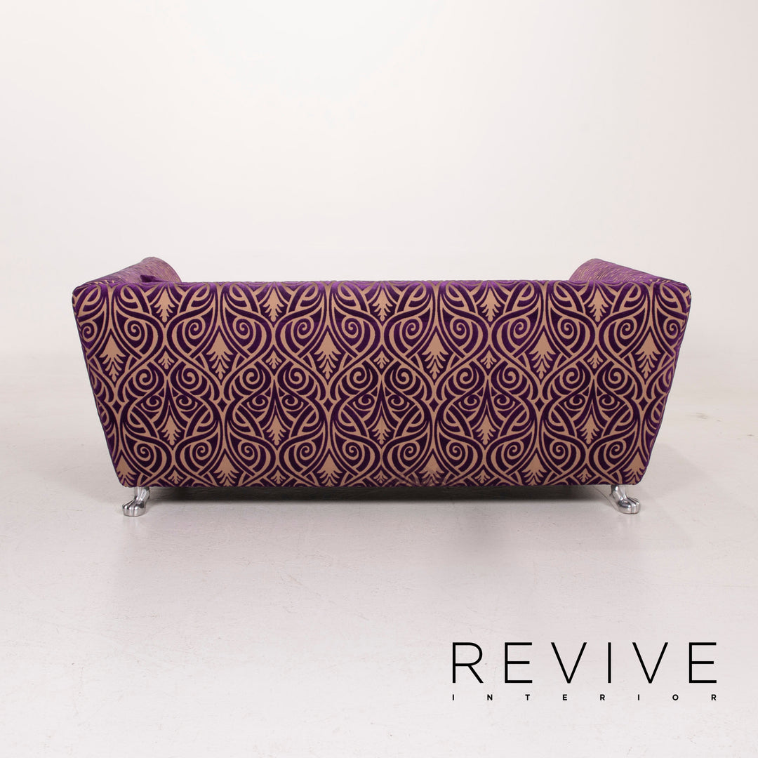 Bretz Monster Fabric Sofa Purple Three Seater #15146