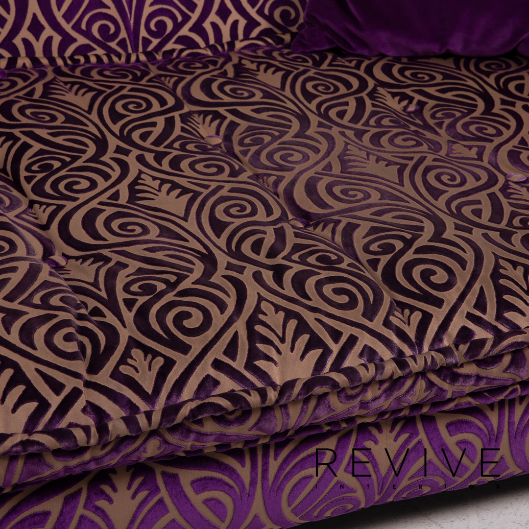 Bretz Monster Fabric Sofa Purple Three Seater #15146