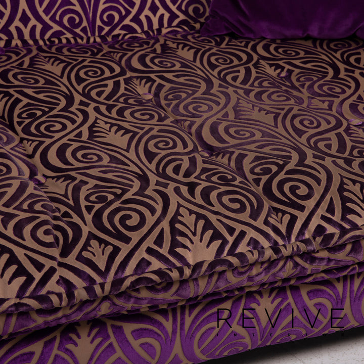 Bretz Monster Fabric Sofa Purple Three Seater #15146