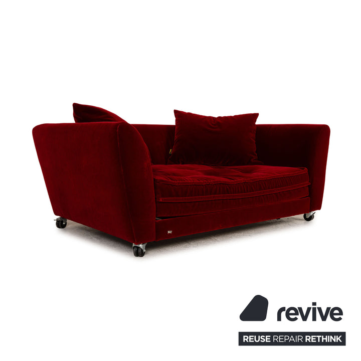 Bretz Monster fabric sofa red two-seater couch function sleeping function