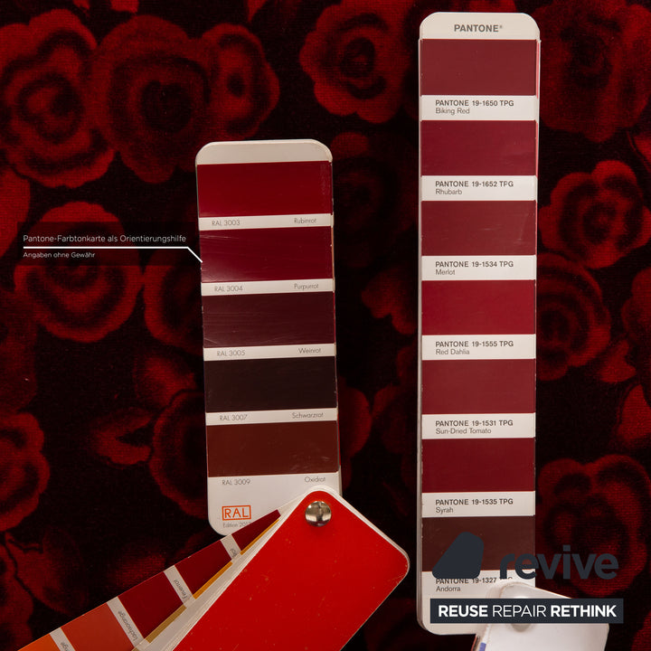 Canapé 2 places Bretz Monster en tissu rouge, fonction de couchage