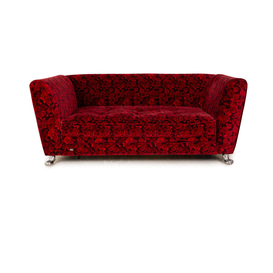 Canapé 2 places Bretz Monster en tissu rouge, fonction de couchage