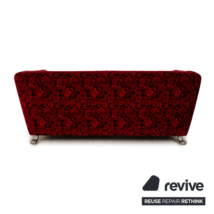 Canapé 2 places Bretz Monster en tissu rouge, fonction de couchage