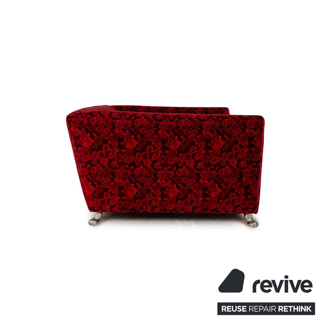 Canapé 2 places Bretz Monster en tissu rouge, fonction de couchage