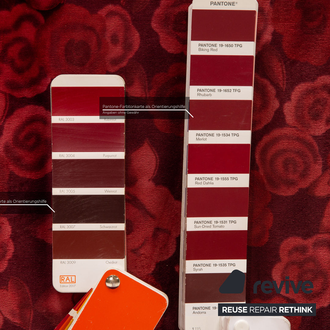 Bretz Monster Zweisitzer Stoff Rot Sofa Couch