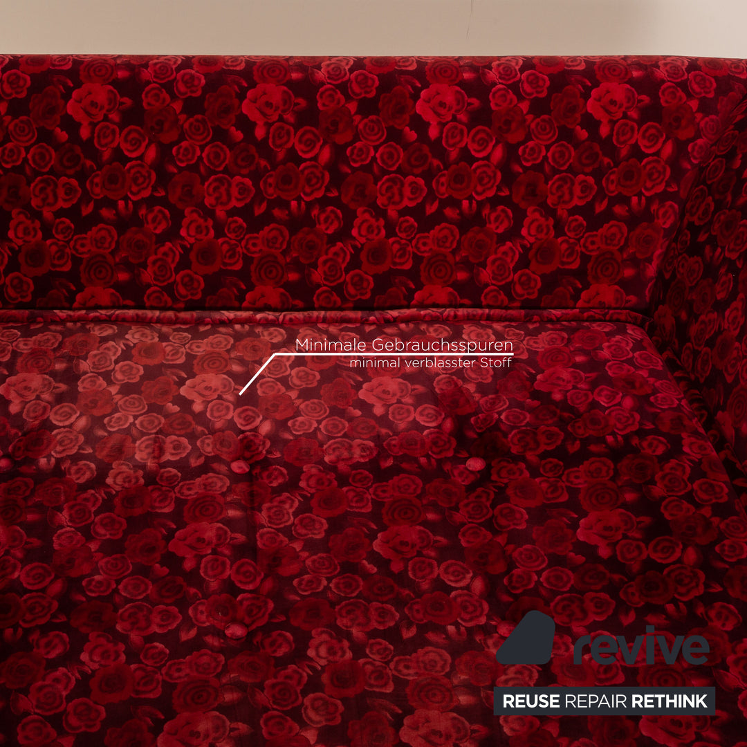 Bretz Monster Zweisitzer Stoff Rot Sofa Couch