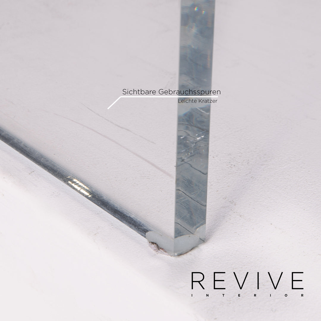 Bretz Napali Samt Stoff Ecksofa inkl. Plexiglastisch Grau Beere Sofa Couch #15432