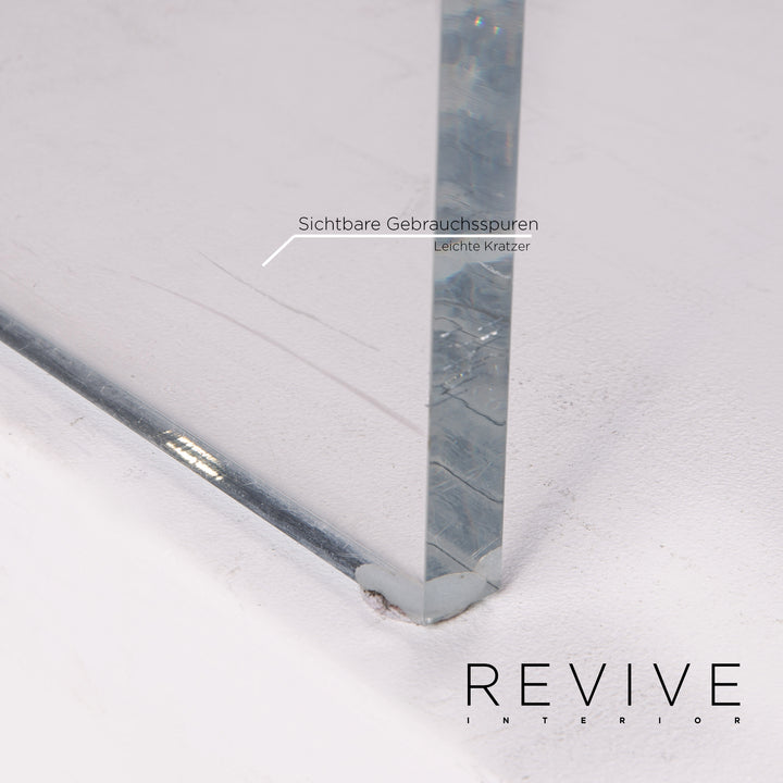 Bretz Napali Samt Stoff Ecksofa inkl. Plexiglastisch Grau Beere Sofa Couch #15432