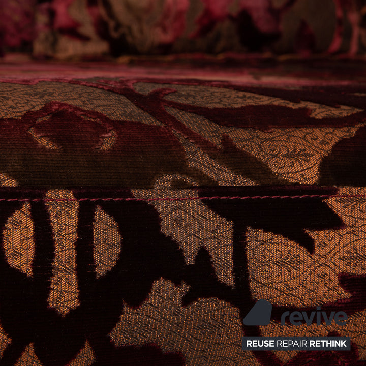 Bretz Napali Stoff Ecksofa Orange Violett Sofa Couch