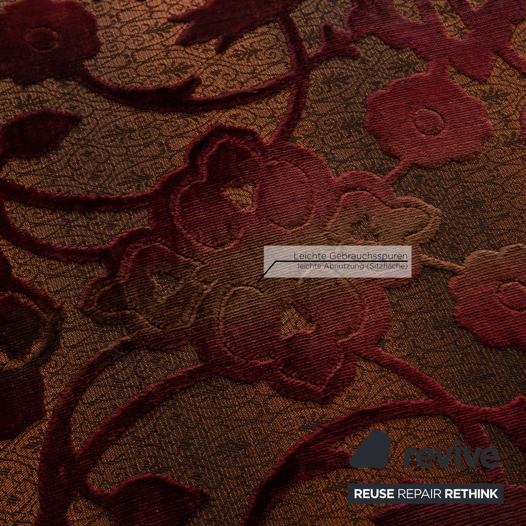 Bretz Napali Stoff Ecksofa Orange Violett Sofa Couch