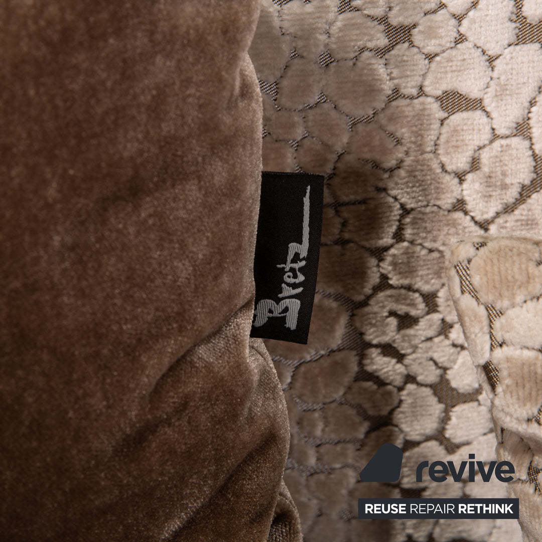 Bretz Napali Fabric Sofa Brown Corner Sofa Couch Pattern