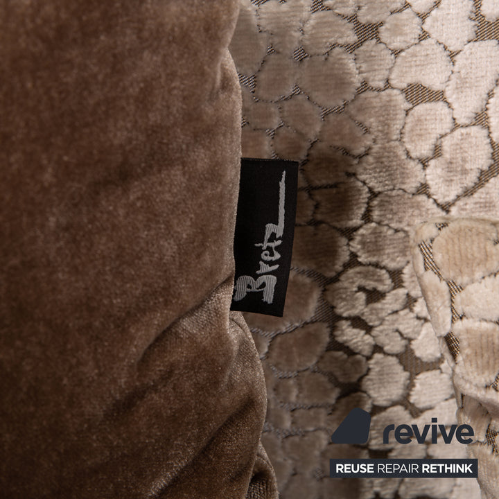 Bretz Napali Fabric Sofa Brown Corner Sofa Couch Pattern