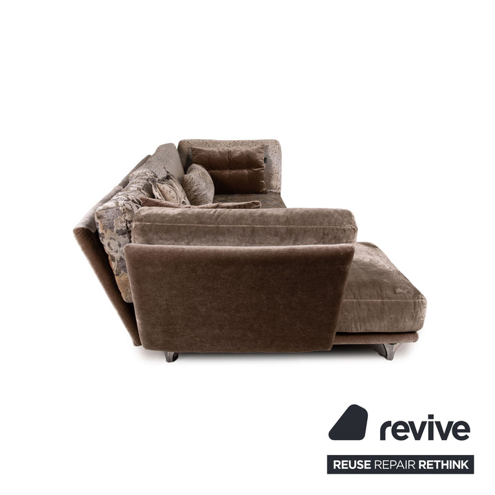 Bretz Napali Fabric Sofa Brown Corner Sofa Couch Pattern