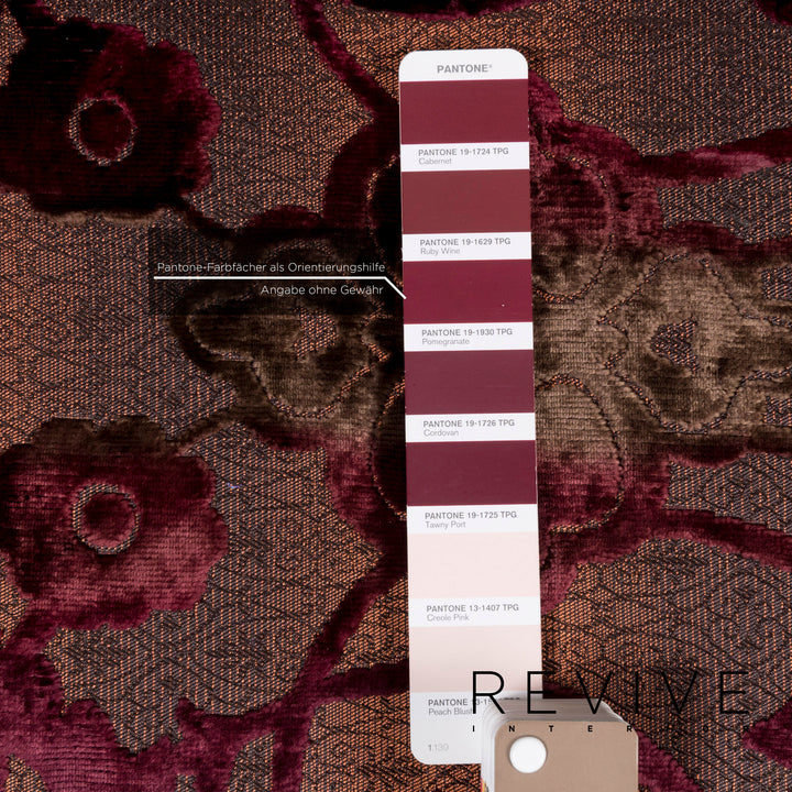 Bretz Napali Stoff Sofa Lila Gemustert Dreisitzer Modular #13195