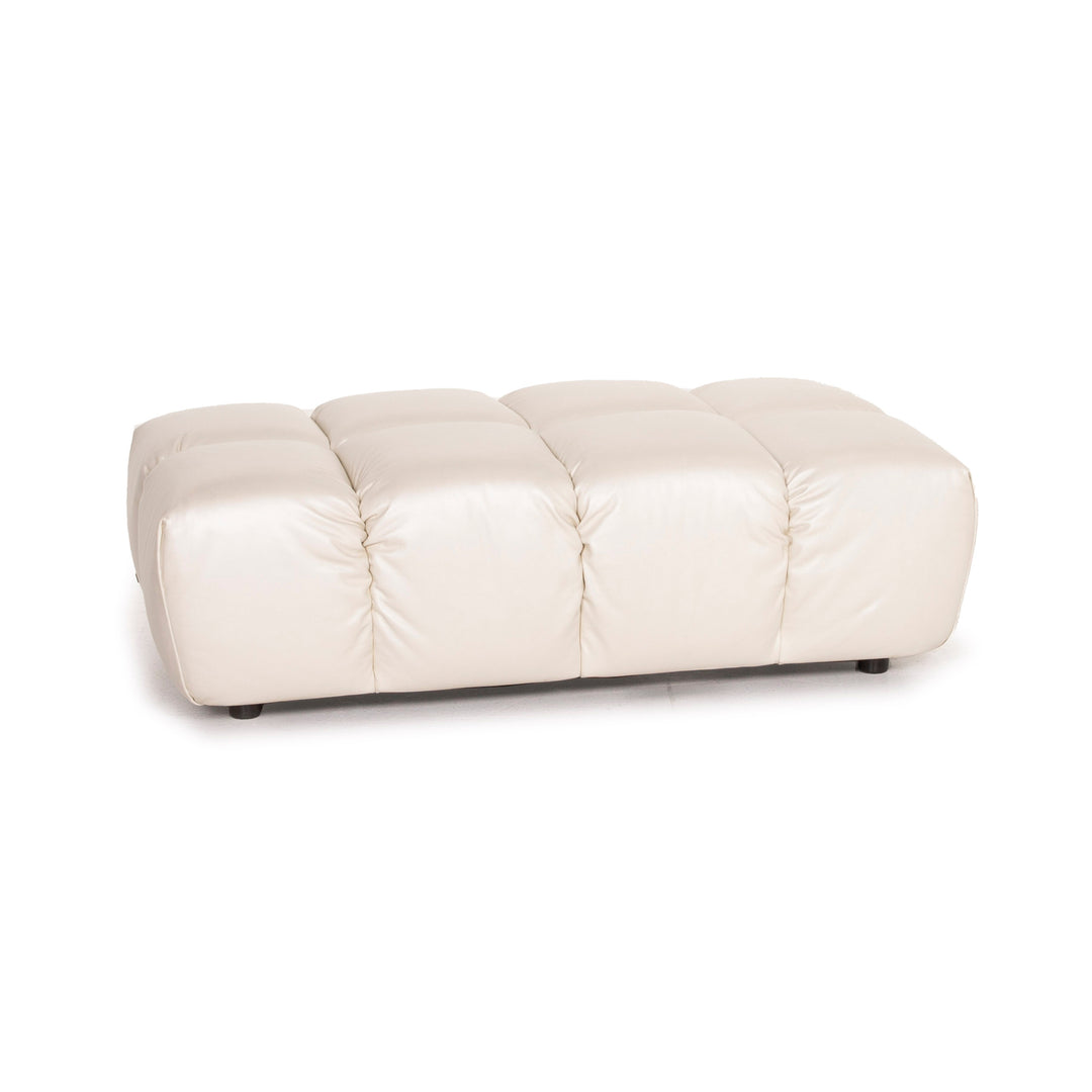 Bretz Ocean 7 Leder Hocker Creme Perlmutt #14548