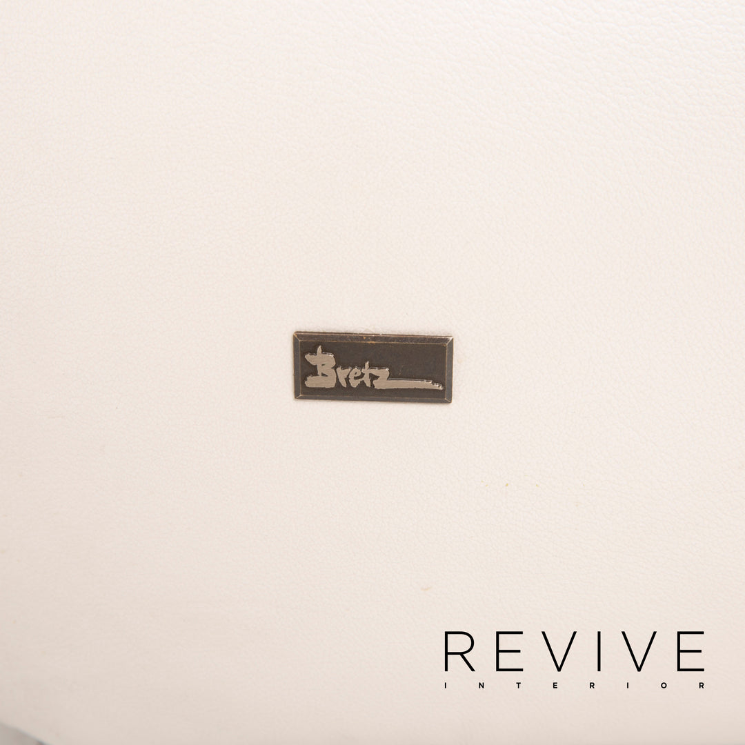 Bretz Ocean 7 canapé en cuir crème nacre canapé d'angle #14547