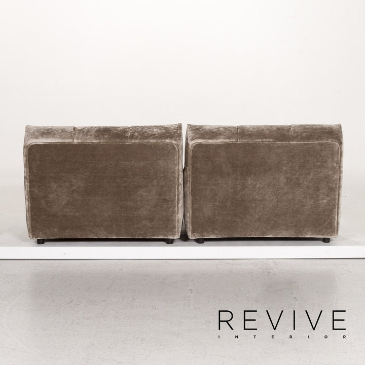 Canapé Bretz Ocean 7 en tissu velours gris deux places fonction Variable #13255