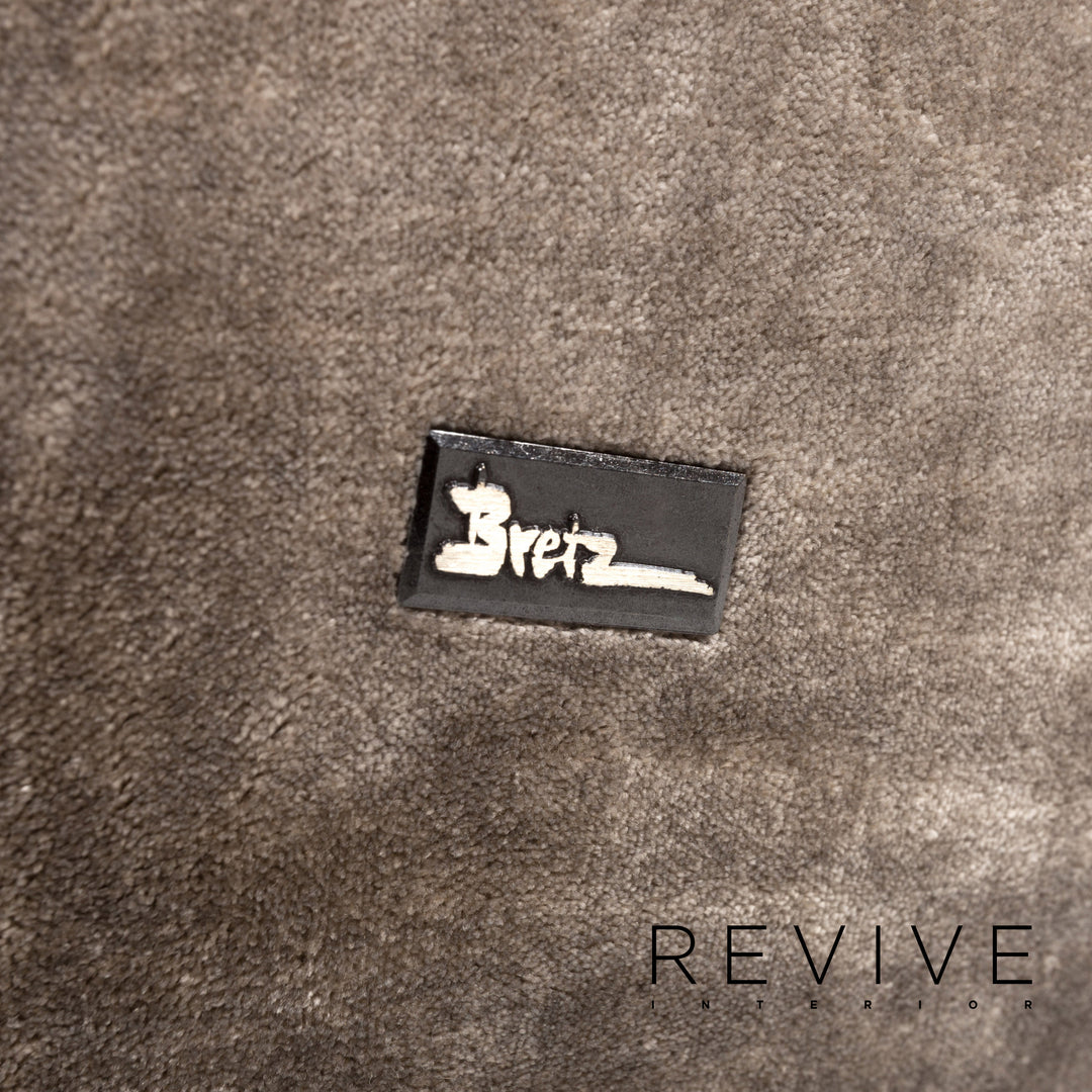 Canapé Bretz Ocean 7 en tissu velours gris deux places fonction Variable #13255