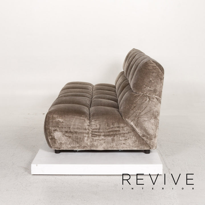 Canapé Bretz Ocean 7 en tissu velours gris deux places fonction Variable #13255