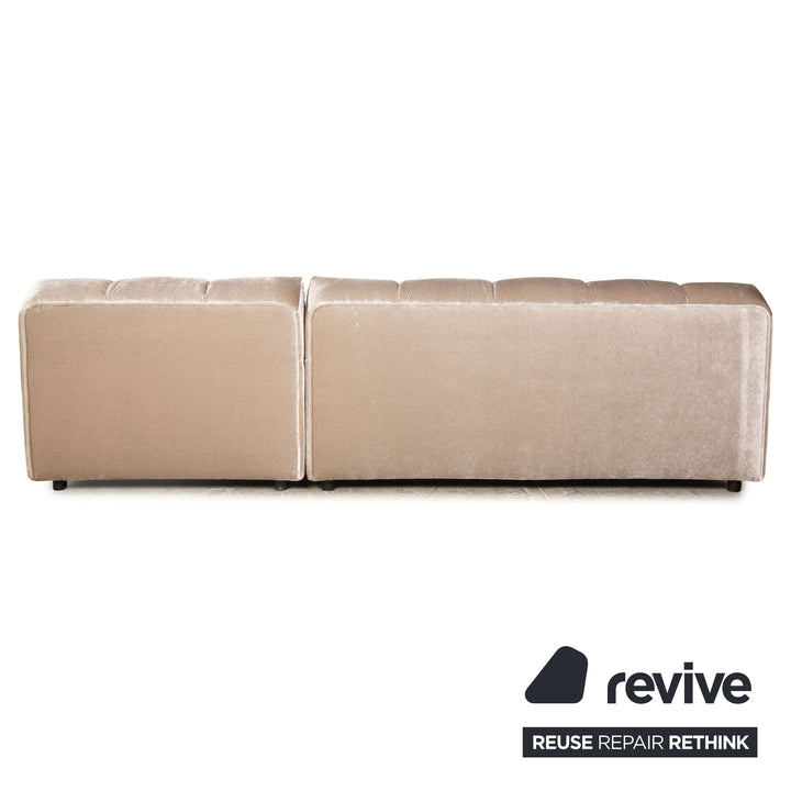 Bretz Ocean 7 Stoff Ecksofa Grau Recamiere Links Sofa Couch Ausstellungsstück