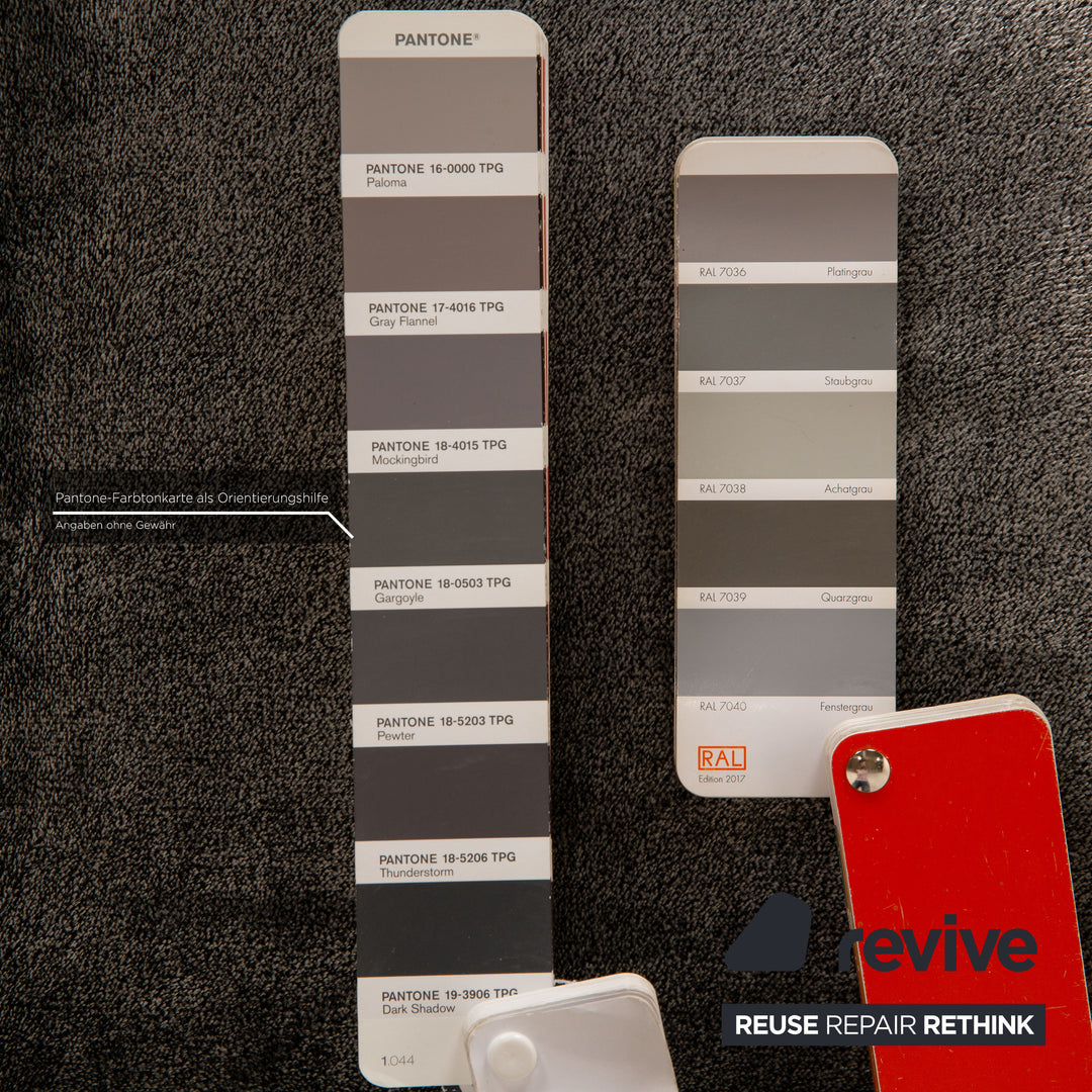 Bretz Ocean 7 Stoff Liege Grau Schwarz