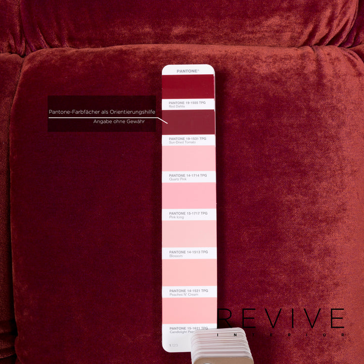 Bretz Ocean 7 Stoff Sessel Samt Rot #13107