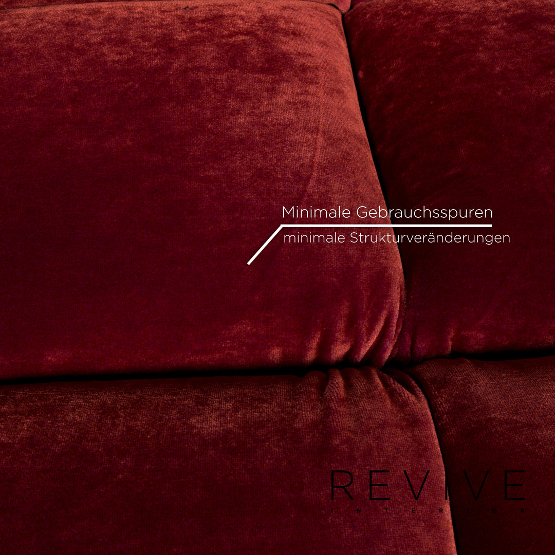 Bretz Ocean 7 Stoff Sessel Samt Rot #13107